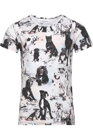 Gugguu Print T-Shirt Tops T-shirts Short-sleeved Multi/patterned