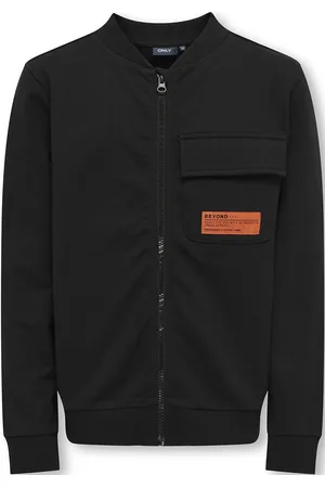 ONLY Kobviggo L/S Zip Cardigan Swt Bombertakki Black