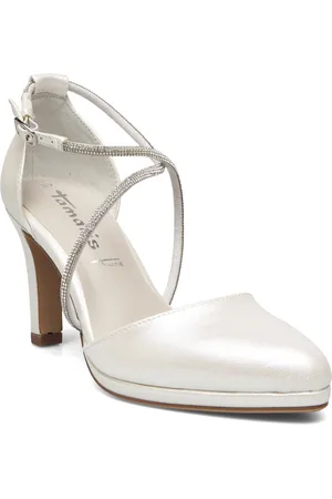 Tamaris Women Court Sho Shoes Heels Pumps Classic White
