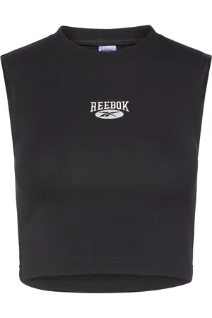 Reebok Cl Ae Vintage Tank Sport Crop Tops Sleeveless Crop Tops Black