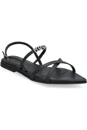 HUGO BOSS Ellye_Sandal_Nalg Matalapohjaiset Sandaalit Black