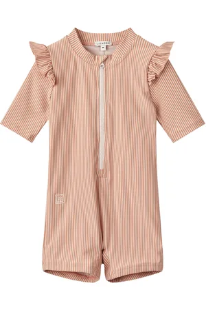 Liewood Amel Stripe Swim Jumpsuit Swimwear Uv Clothing Uv Suits Coral