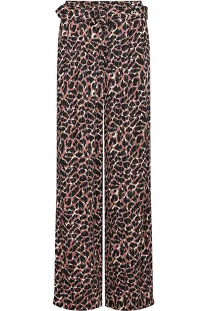 Numph Nuyvonne Pants Bottoms Trousers Wide Leg Brown