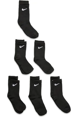 Nike 6W-6Pk Crew Sock Sport Socks & Tights Socks Black