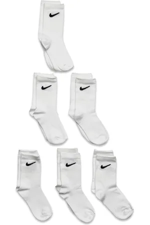 Nike 6W-6Pk Crew Sock Sport Socks & Tights Socks White