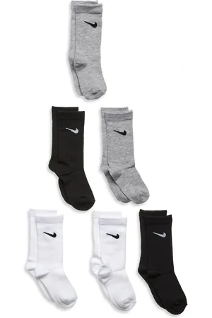 Nike 6W-6Pk Crew Sock Sport Socks & Tights Socks Grey