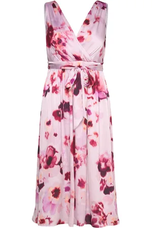 ESPRIT Dresses Light Woven Polvipituinen Mekko Pink