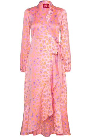 Crās Laracras Dress Maksimekko Juhlamekko Pink