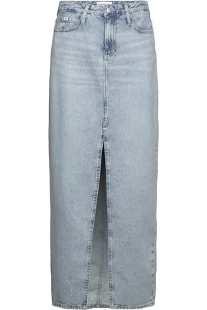 Calvin Klein Maxi Skirt Pitkä Hame Blue