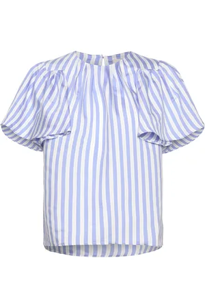 Munthe Myralius Tops Blouses Short-sleeved Blue