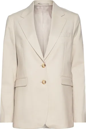 Bruun & Stengade Bs Estelle Regular Fit Blazer Blazers Single Breasted Blazers Beige