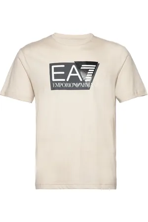 EA7 T-Shirt Tops T-shirts Short-sleeved Cream