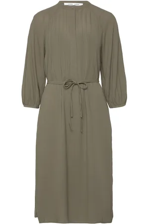 Samsøe Samsøe Saselma Dress 15154 Polvipituinen Mekko Khaki Green