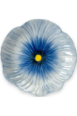 Babyono Plate Poppy Home Decoration Decorative Platters Blue