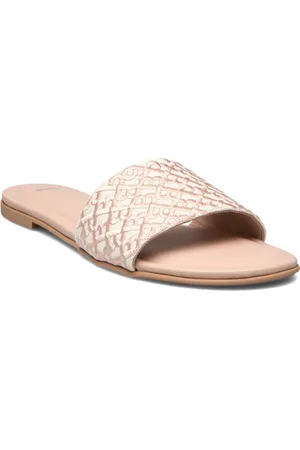 HUGO BOSS Millie_Slide_Cveb Designers Sandals Flat Beige