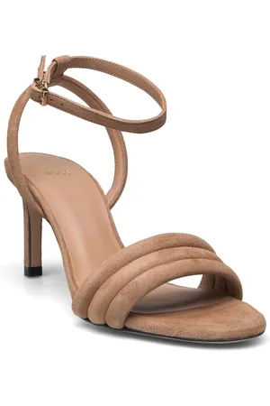 HUGO BOSS Janet_Sandal70_Besd Designers Heels Heeled Sandals Brown