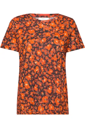 INWEAR Almaiw Print Tshirt Tops T-shirts & Tops Short-sleeved Orange
