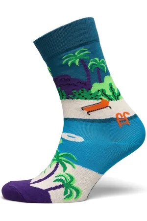 Happy Socks Pool Side Sock Lingerie Socks Regular Socks Blue