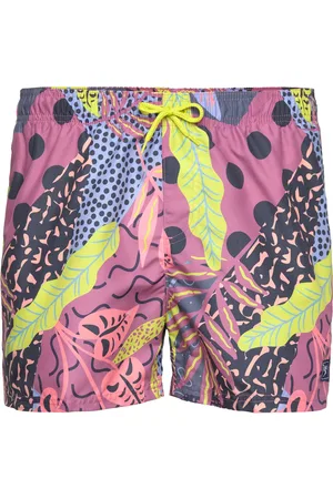 Speedo Mens Digital Printed Leisure 14" Watershort Sport Shorts Purple