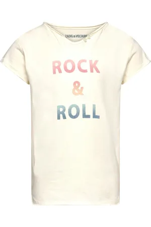 Zadig & Voltaire Short Sleeves Tee-Shirt Tops T-shirts Short-sleeved Cream