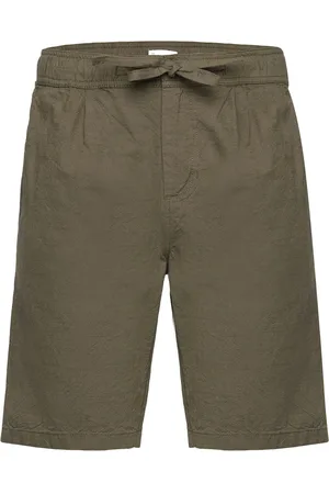 Knowledge Cotton Apparal Fig Loose Linen Look Shorts - Gots/ Bottoms Shorts Casual Green