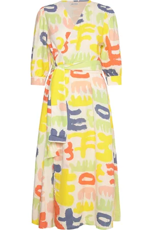 Bobo Choses Carnival Print V-Neck Wrapped Dress Polvipituinen Mekko Multi/patterned