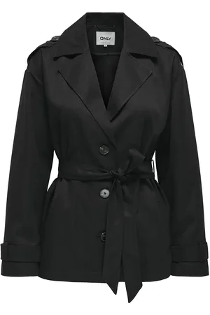 ONLY Onlline Short Trenchcoat Otw Trenssi Takki Black
