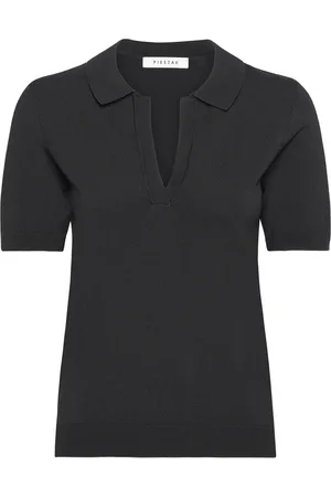 Pieszak Pd-Eba Ss Polo Knit Tops Knitwear Jumpers Black