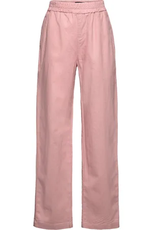 LMTD Nlfhill Linen Reg Pant Bottoms Trousers Pink