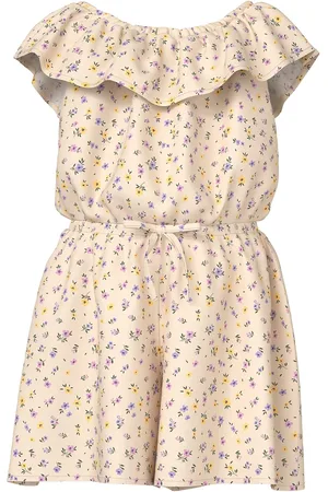 NAME IT Nmfvinaya Ss Playsuit Jumpsuit Haalari Cream