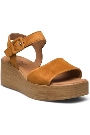 Gabor Wedge Sandal Shoes Summer Shoes Platform Sandals Brown