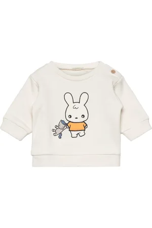 Benetton Sweater L/S Tops Sweat-shirts & Hoodies Sweat-shirts White