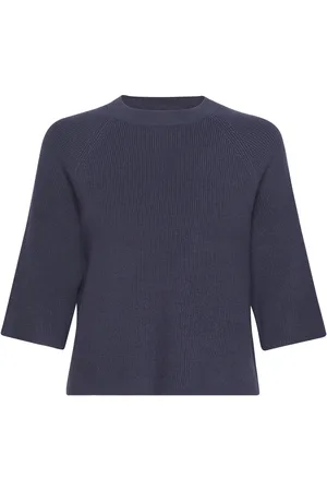 Ichi Ihboston Ms Tops Knitwear Jumpers Navy