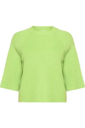Ichi Ihboston Ms Tops Knitwear Jumpers Green