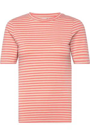 Ichi Ihmira Ss Tops T-shirts & Tops Short-sleeved Red