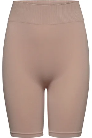 LMTD Nlfhaley Seamless Shorts Noos Bottoms Shorts Beige