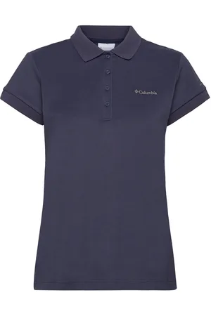 Columbia Lakeside Trail Solid Pique Polo Sport T-shirts & Tops Polos Blue