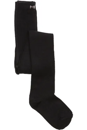 Melton Wool/Cotton Tights Sukkahousut Black