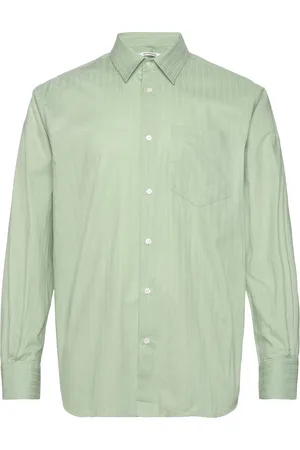 WoodWood Nico Poplin Shirt Designers Shirts Casual Green