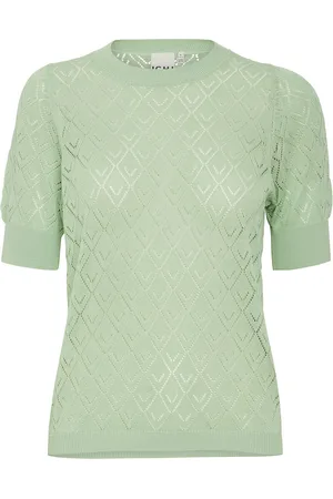 Ichi Ihmarinda Ss5 Tops Knitwear Jumpers Green