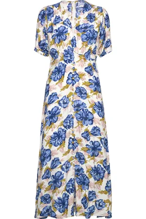 FAITHFULL THE BRAND Bellavista Midi Dress Maksimekko Juhlamekko Blue