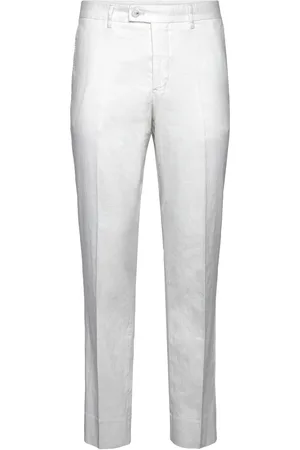 J Lindeberg Lois Linen Stretch Pants Designers Trousers Chinos White