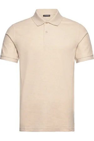 J Lindeberg Troy Polo Shirt Designers Polos Short-sleeved Cream