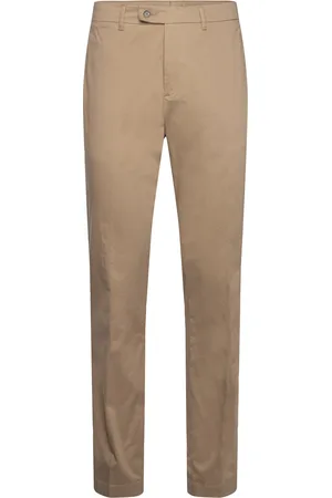 J Lindeberg Lois Cloud Satin Pants Designers Trousers Chinos Beige