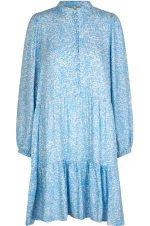 Second Female Kati Dress Polvipituinen Mekko Blue