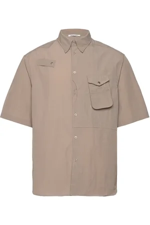 WoodWood Jaxson Fisherman Shirt Designers Shirts Short-sleeved Beige