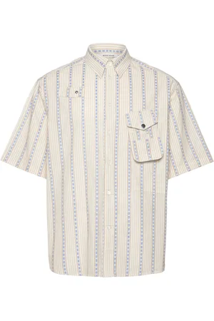 WoodWood Jaxson Fisherman Shirt Designers Shirts Short-sleeved Cream