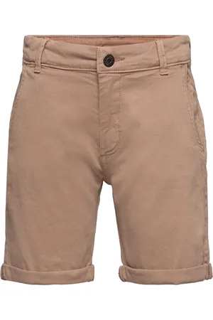Minymo Shorts Twill Bottoms Shorts Brown