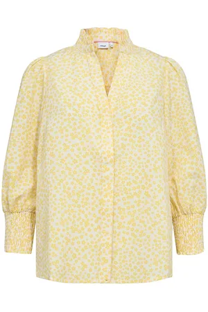 Numph Nuavas Shirt Tops Shirts Long-sleeved Yellow
