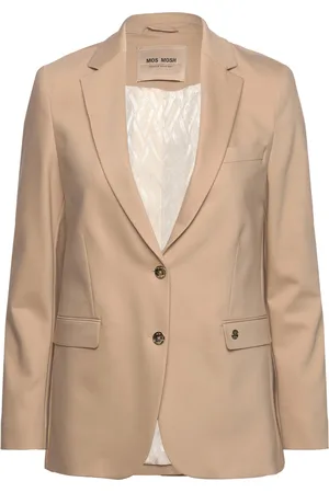 Mos Mosh Mmmary Night Blazer Blazers Single Breasted Blazers Beige